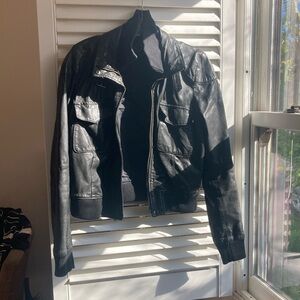 Theory leather jacket - petite